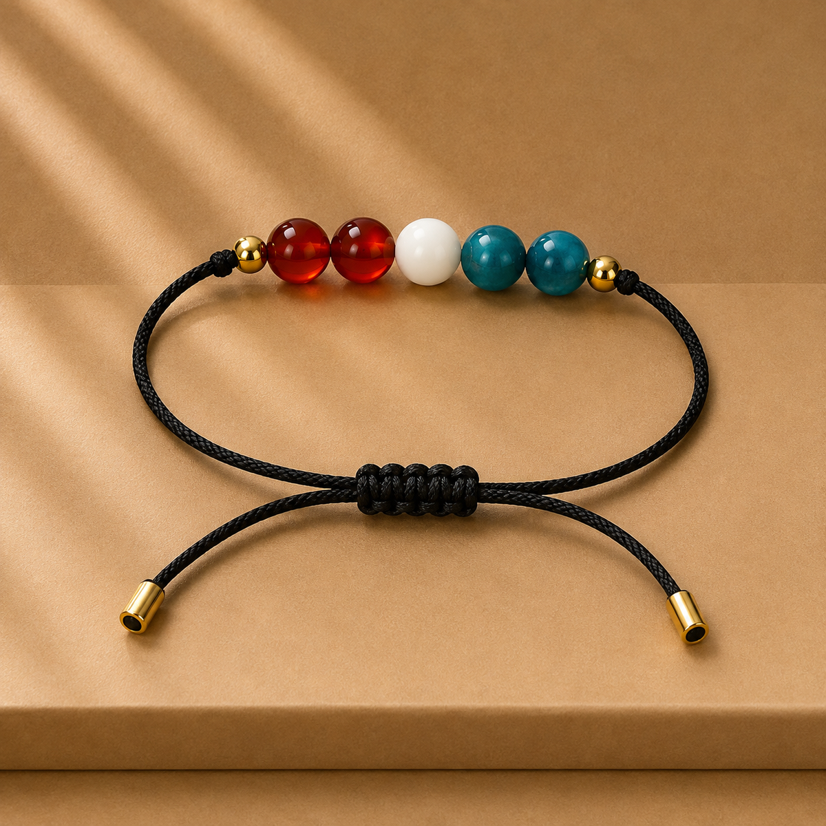 Handmade natural stone bracelet | Red Turquoise